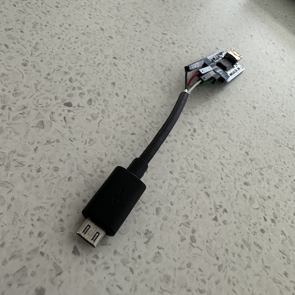 Micro-USB cable to FTDI
