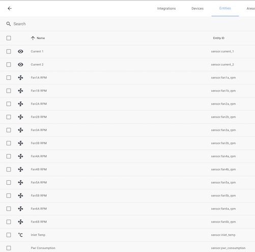 IPMI Sensors in Home Assistant